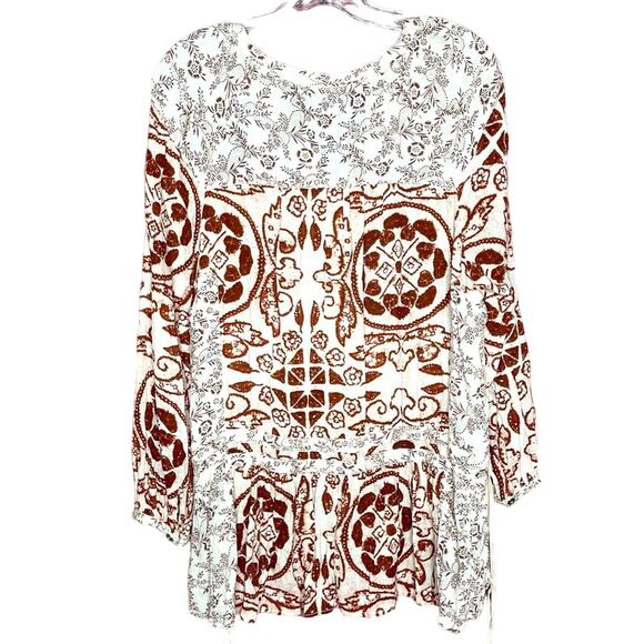 Free People Henna & Floral Design Tunic Top - Picture 12 of 12